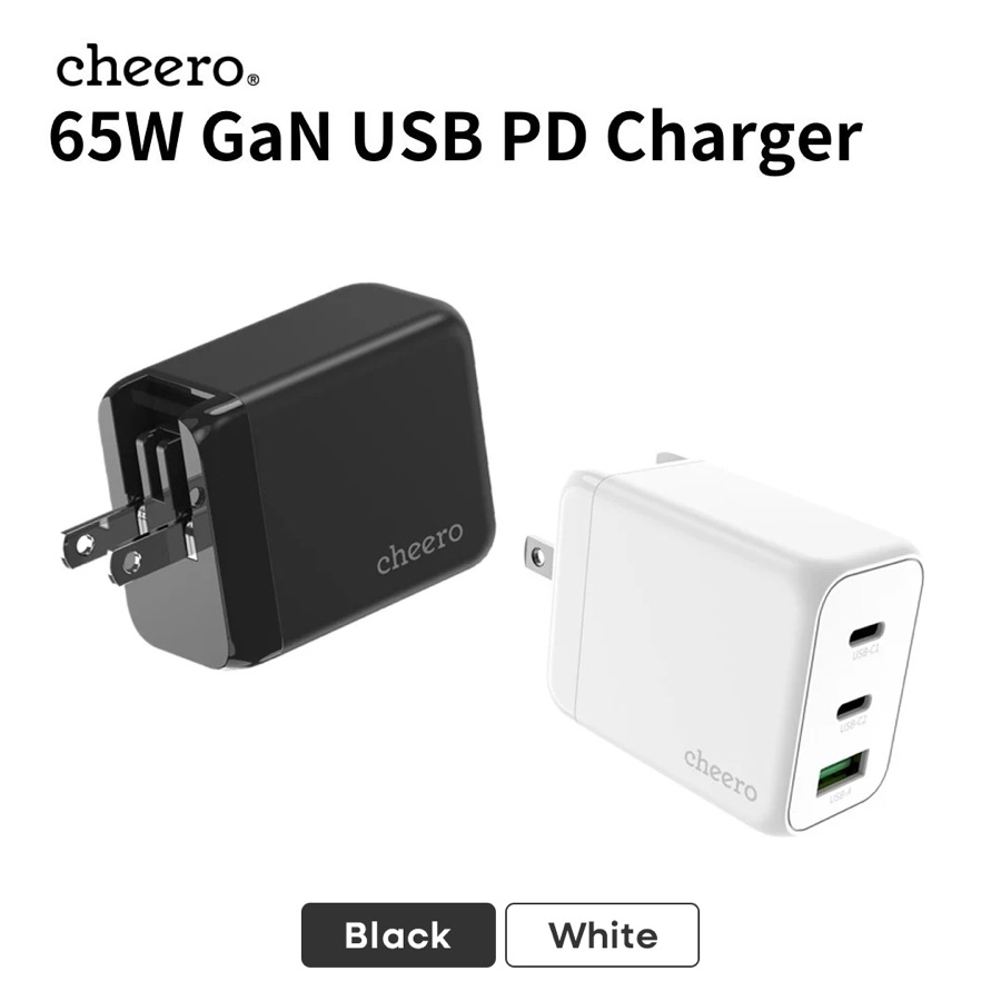 65W GaN 3 ports USB PD Charger